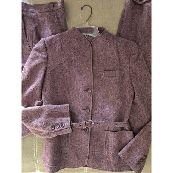 Daniel For Spellbound Wool Skirt Jacket Pants 3 Pc Suit Womens Size 6 Vtg - Picture 3 of 11